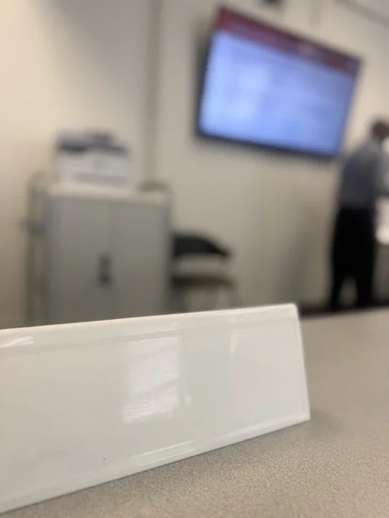 Nike High-Top Sneaker in Navy, White, and Black - Picture 8 of 10